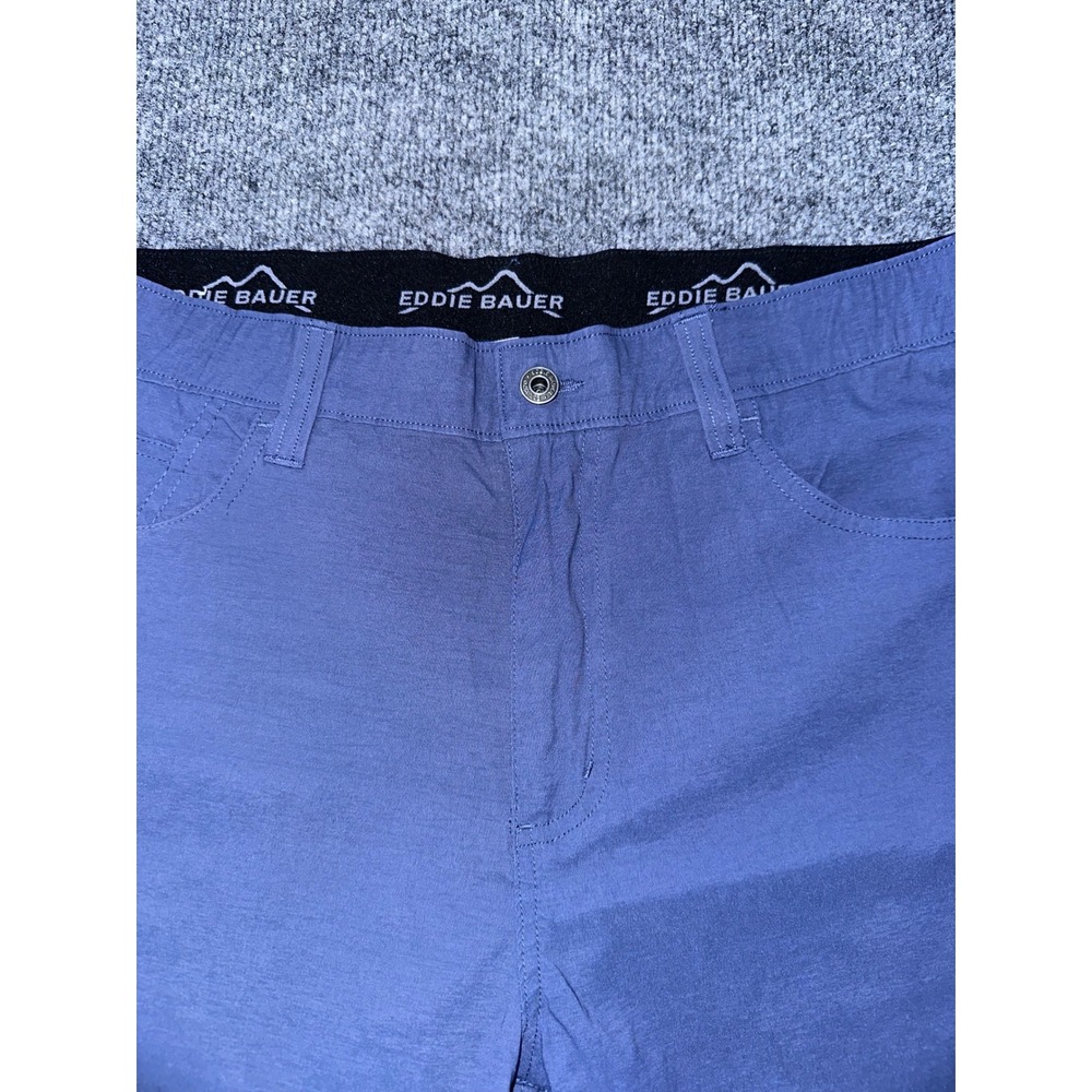 Eddie Bauer Mens Horizon Guide Chino Pants Blue Stretch Hiking Travel 38x30 - Picture 4 of 7